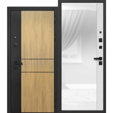 Дверь входная Ferroni 9 СМ SMART 2 БЕЛОЕ СТЕКЛО, Муар черный - Лайт грей Дверь входная Ferroni 9 СМ SMART 2 БЕЛОЕ СТЕКЛО, Муар черный - Лайт грей